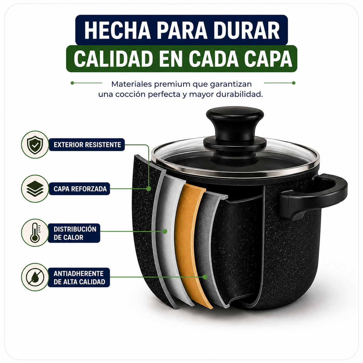 Juego de ollas y utensilios cocina