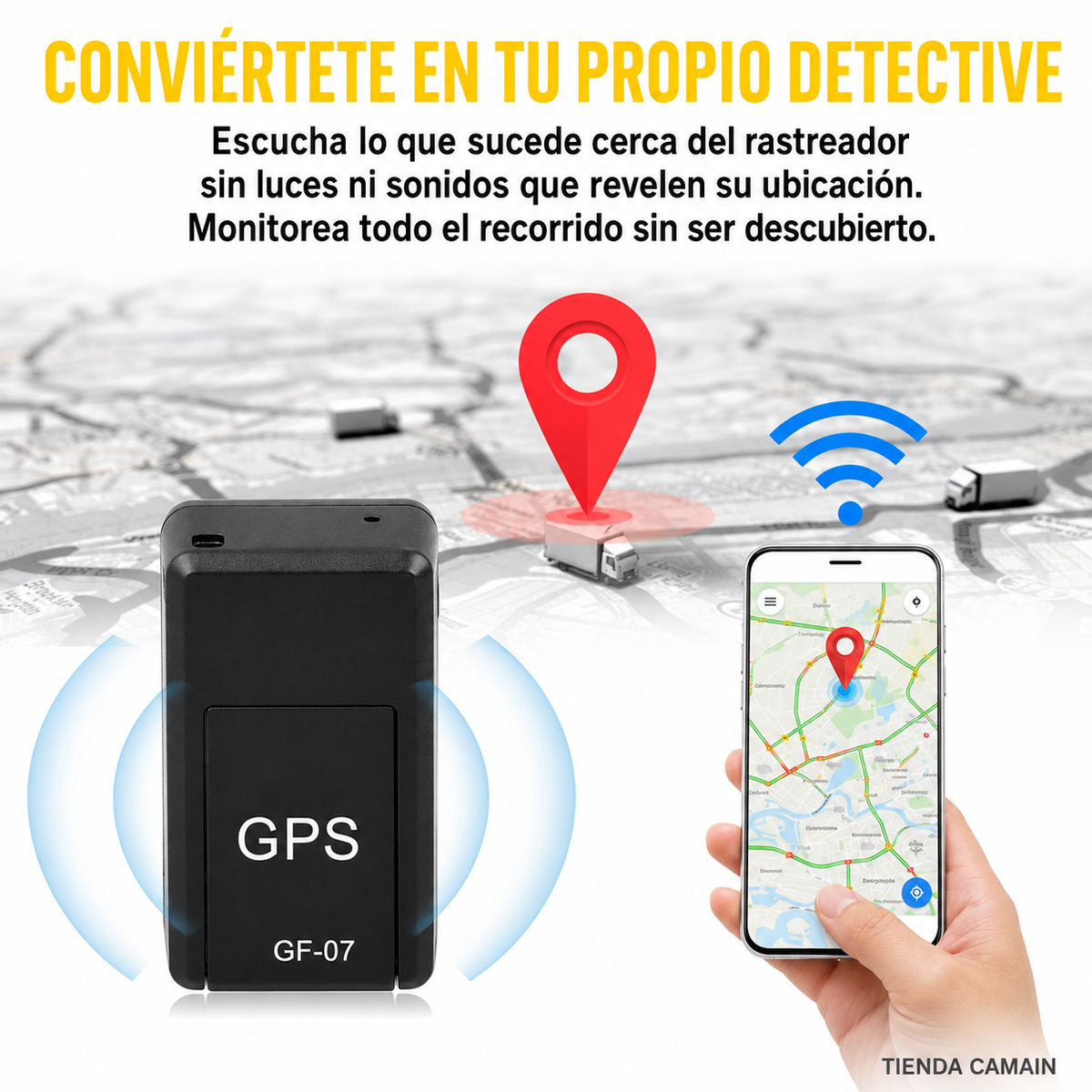 SafeTrack Mini — Rastrea todo, en cualquier lugar, con un clic