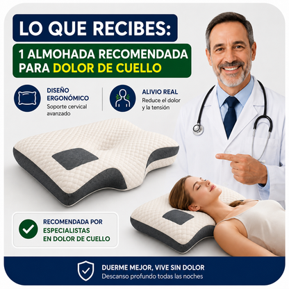 Combo x2 Almohadas ortopédicas Cervicales para Cuello