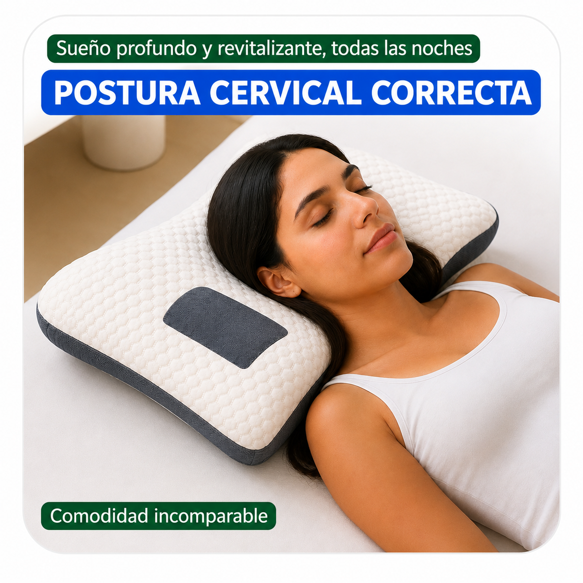 Combo x2 Almohadas ortopédicas Cervicales para Cuello